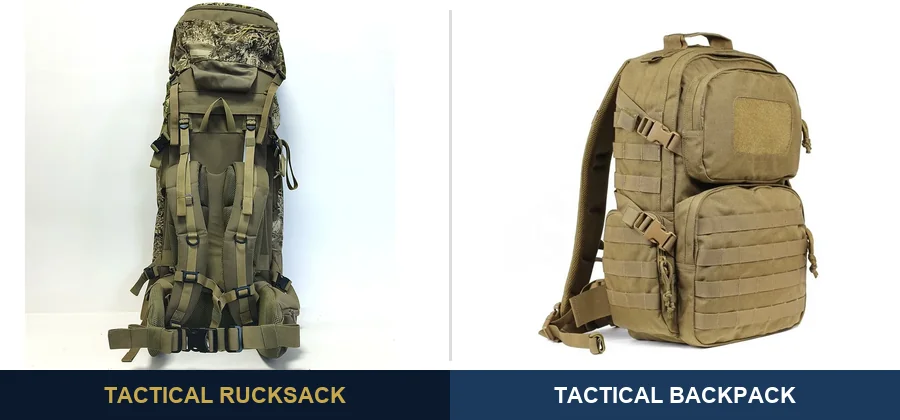 Tactical rucksack vs tactical backpack comparison