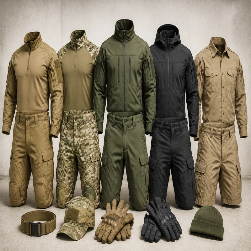 Tactical clothing and outdoor apparel collection
