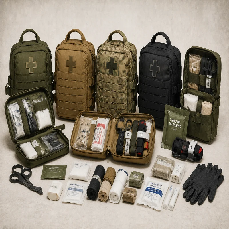 Tactical IFAK medical equipment and first aid
