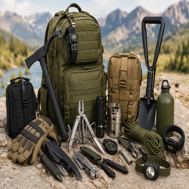 Survival tools multi-tools and outdoor equipment