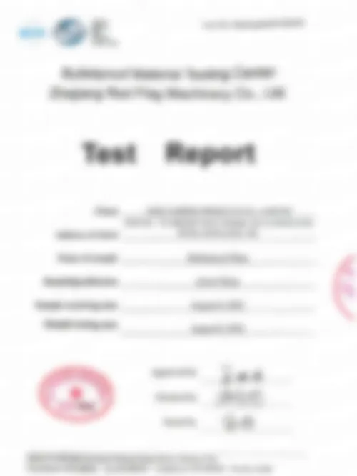 Armor plate ballistic test report certificate