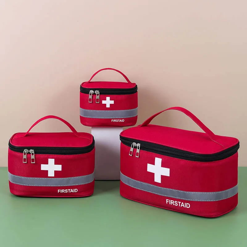 Oxford Medicine Bag Outdoor Hiking — Black — IFAK & Medical Equipment