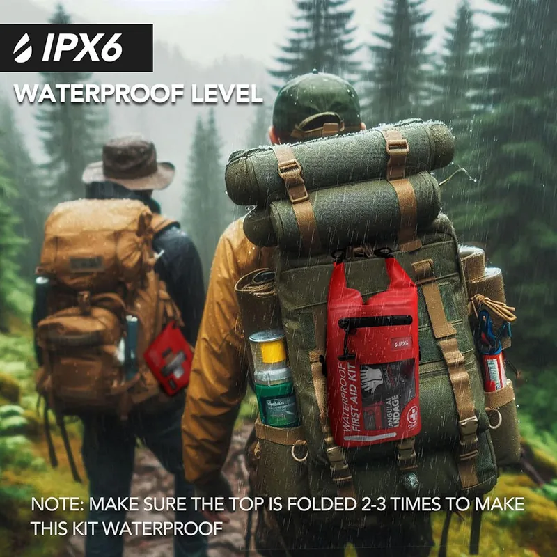 2L Waterproof First Aid Kit Bag — Black view 5