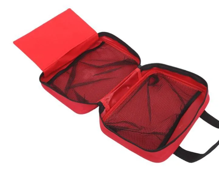 Canvas Zipper Portable First Aid Bag — Black view 5