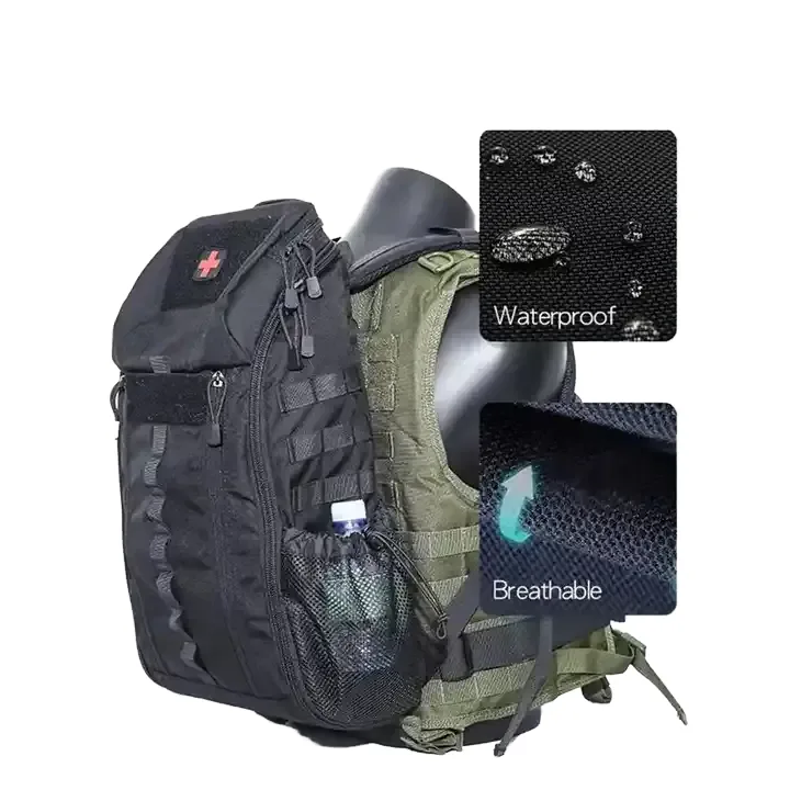 Camouflage Tactical Backpack First Aid — Camo view 2