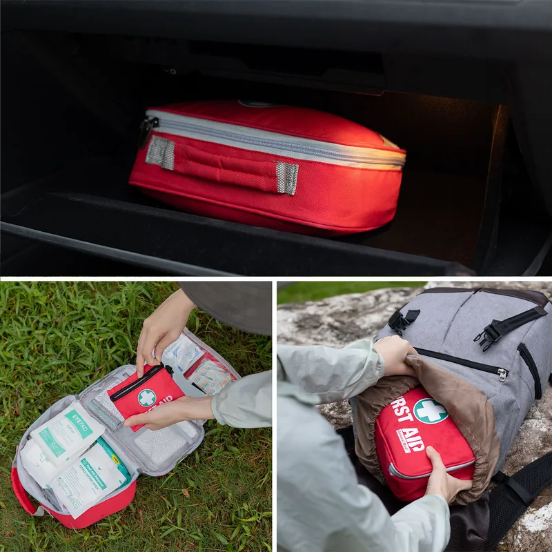 258-Piece First Aid Kit Set — Red view 6
