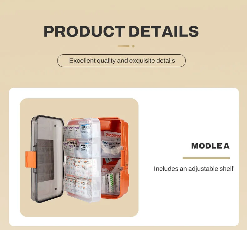 Outdoor Medical Box Survival Kit — Orange view 4