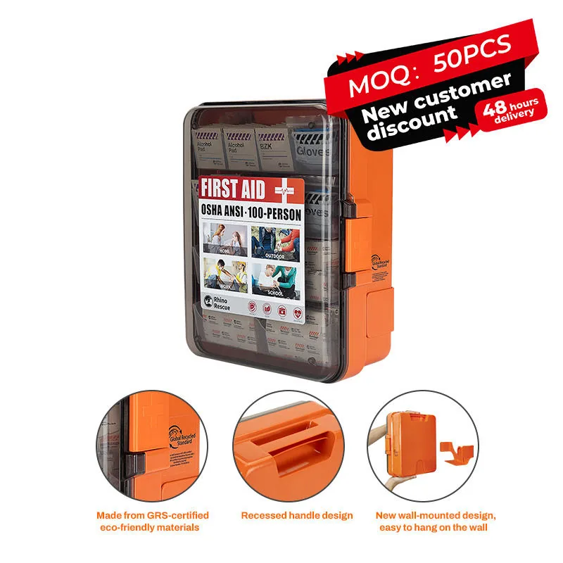Outdoor Medical Box Survival Kit — Orange view 6