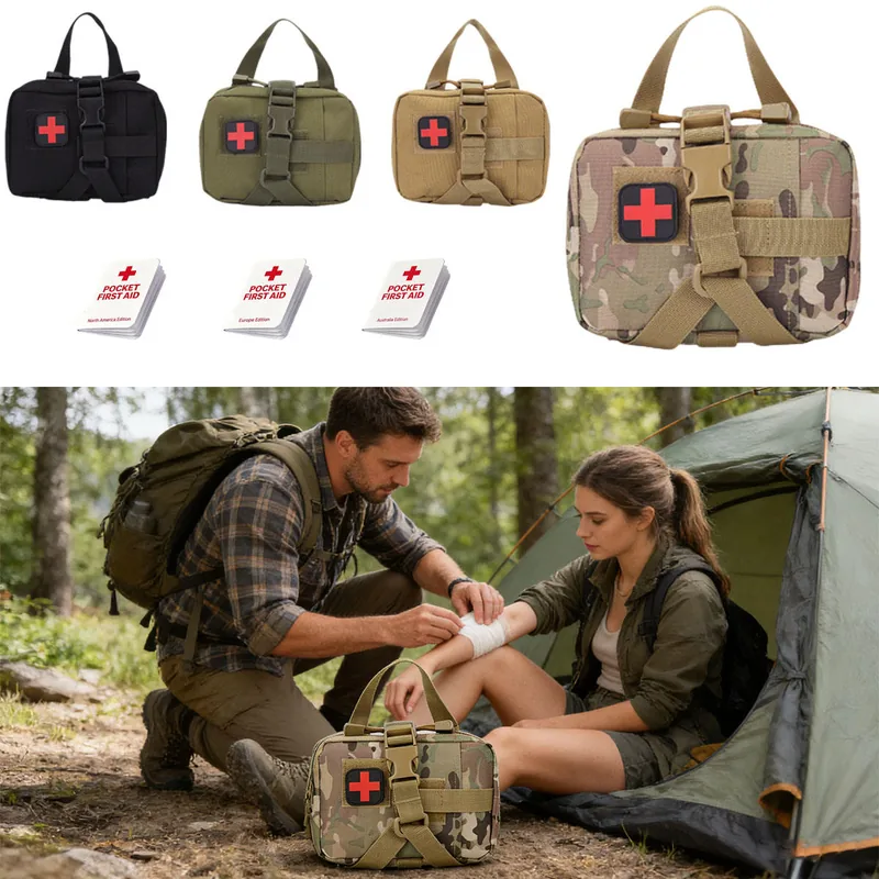 Small Individual First Aid IFAK Kit — Black view 2