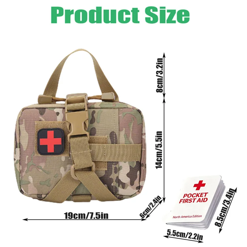 Small Individual First Aid IFAK Kit — Black view 3