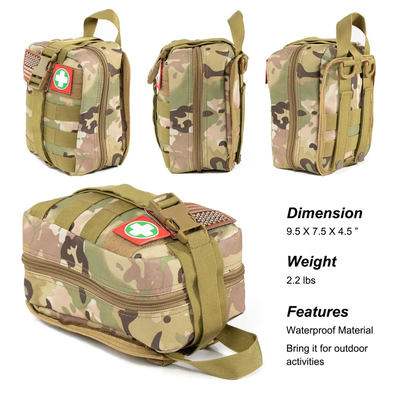 Personal Tactical First Aid Fanny Pack — Black view 2