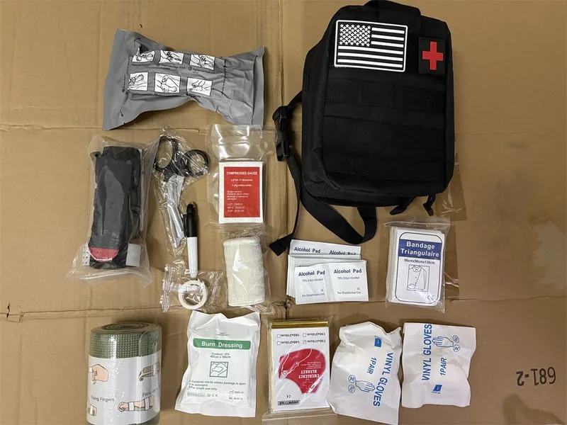 Portable IFAK MOLLE Utility Bag — Black view 5