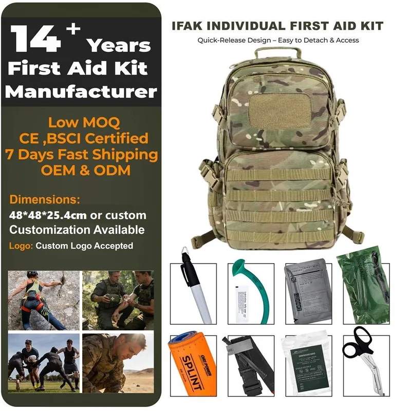 Large Capacity Rescue IFAK Kit — Black — IFAK & Medical Equipment
