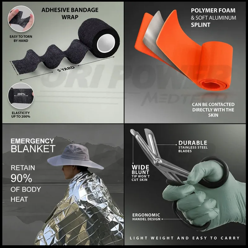 Large Capacity Rescue IFAK Kit — Black view 5