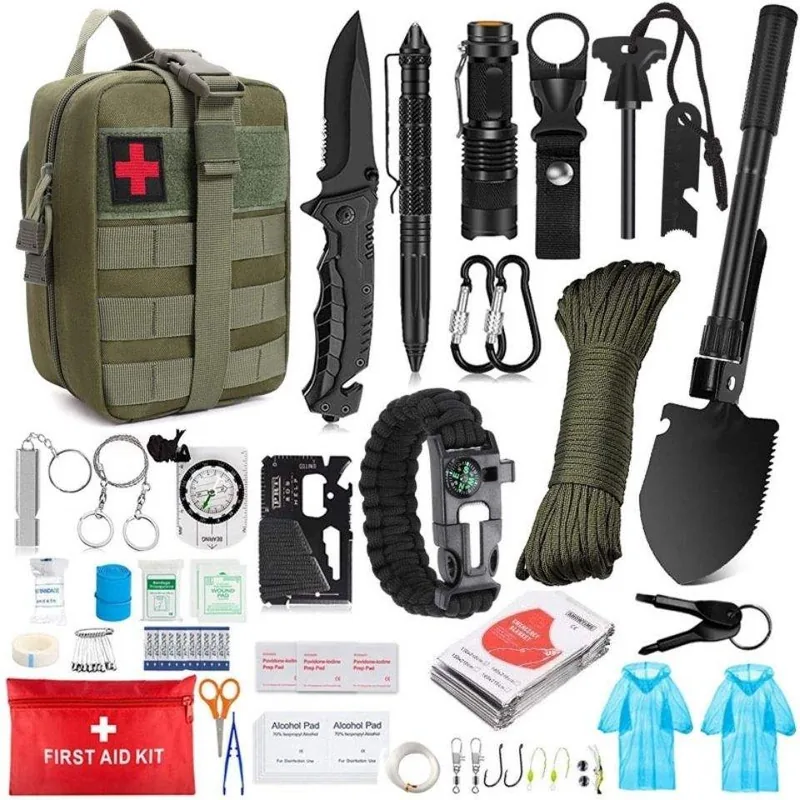 Survival Gear First Aid Kit — Black — IFAK & Medical Equipment