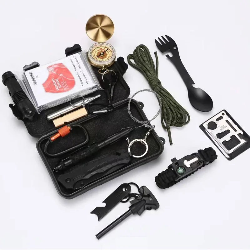 Survival Gear First Aid Kit — Black view 4