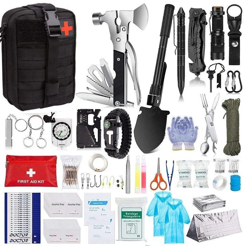 Survival Gear First Aid Kit — Black view 6