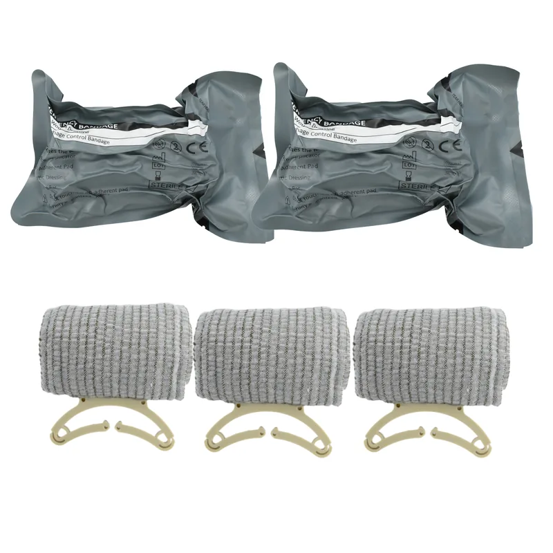 4 Inch Israeli Combat Bandage — Green view 5