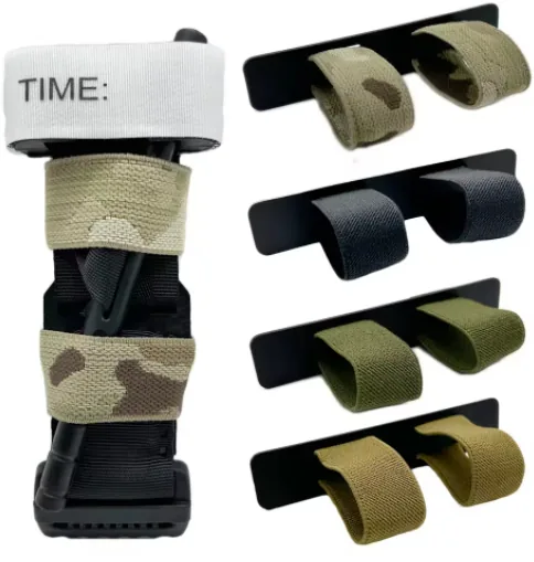 MOLLE Tourniquet Holder Carrier — Black — IFAK & Medical Equipment