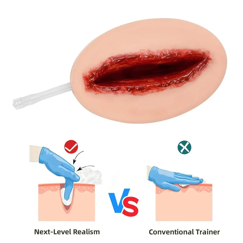 Stop the Bleed Training Kit with Simulated Wound Packing and Tourniquet Trainer view 2