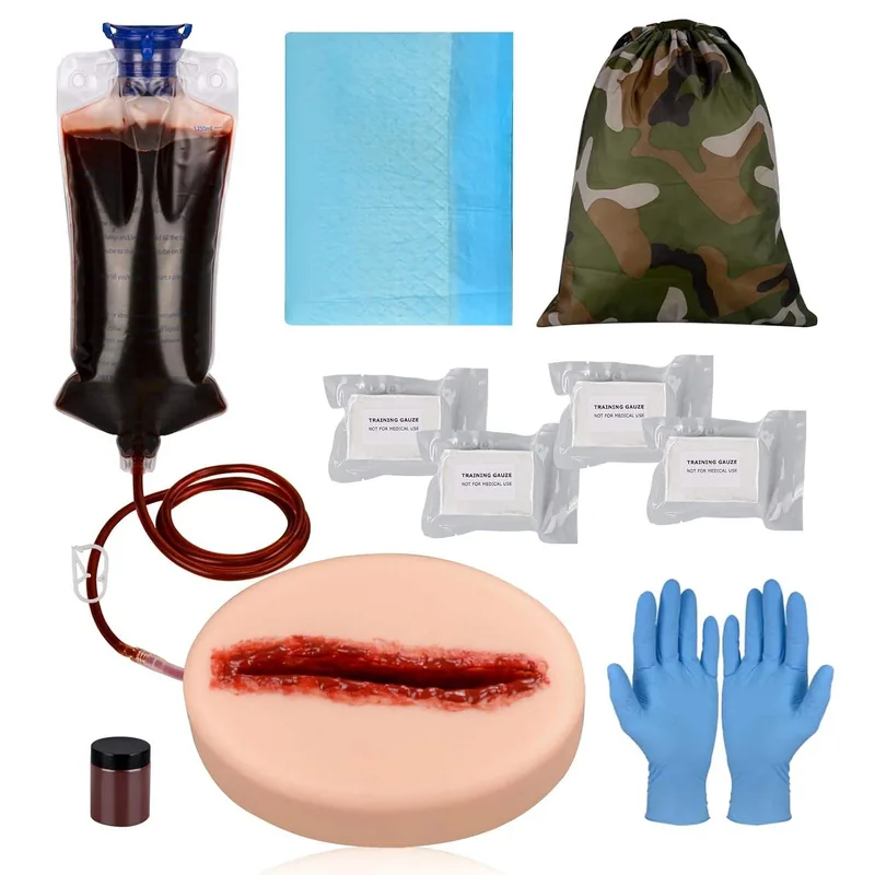 Stop the Bleed Training Kit with Simulated Wound Packing and Tourniquet Trainer view 6