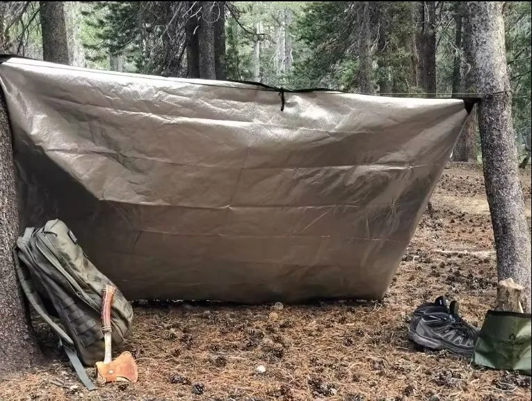 Heavy Duty Waterproof Survival Blanket — Orange view 4