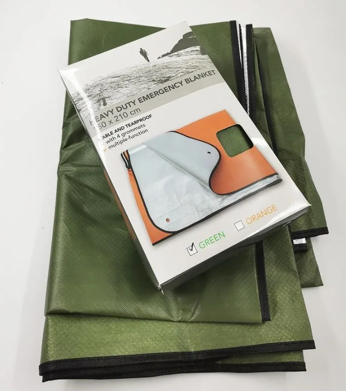 Heavy Duty Waterproof Survival Blanket — Orange view 5