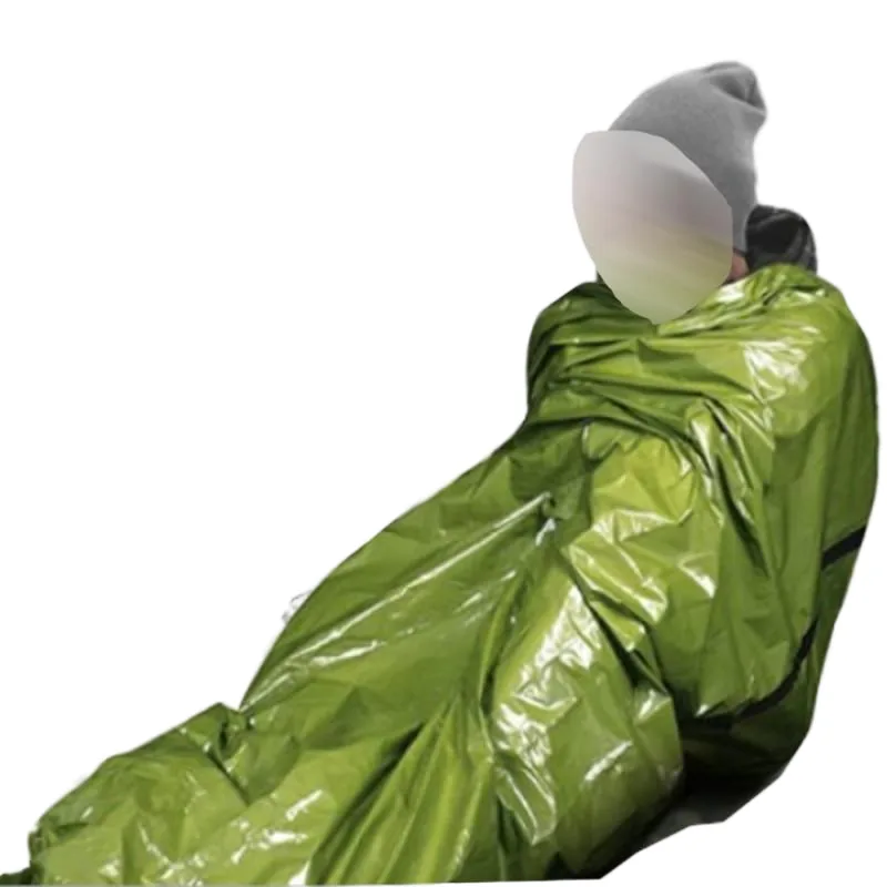 Waterproof PE Emergency Blanket — Orange — Survival & Outdoor Tools
