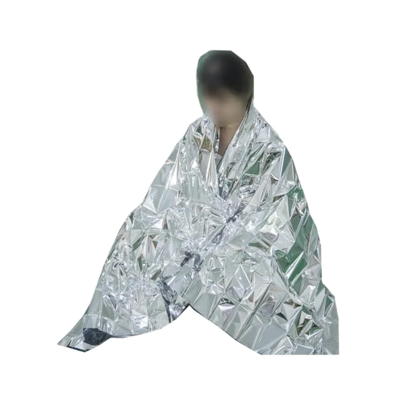 Waterproof PE Emergency Blanket — Orange view 2