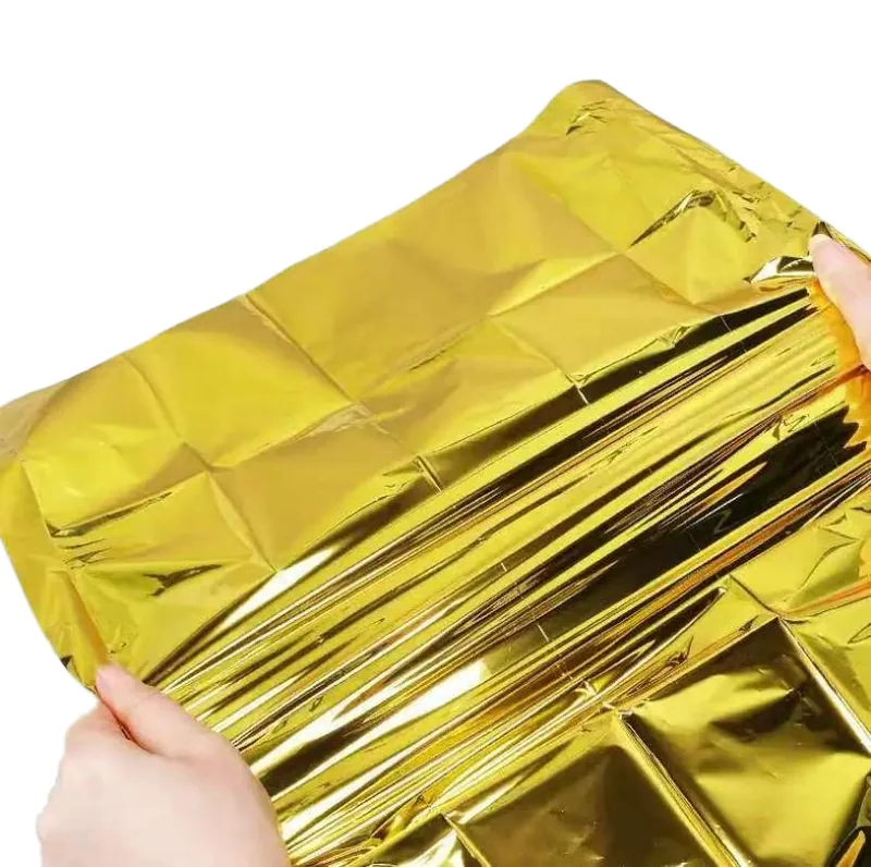 Waterproof PE Emergency Blanket — Orange view 3