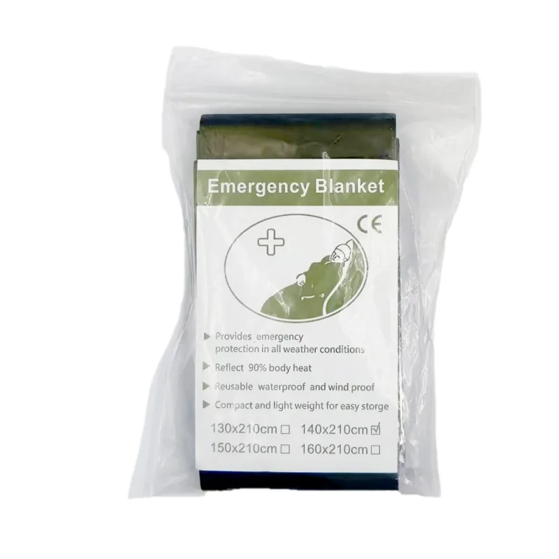 Waterproof PE Emergency Blanket — Orange view 5