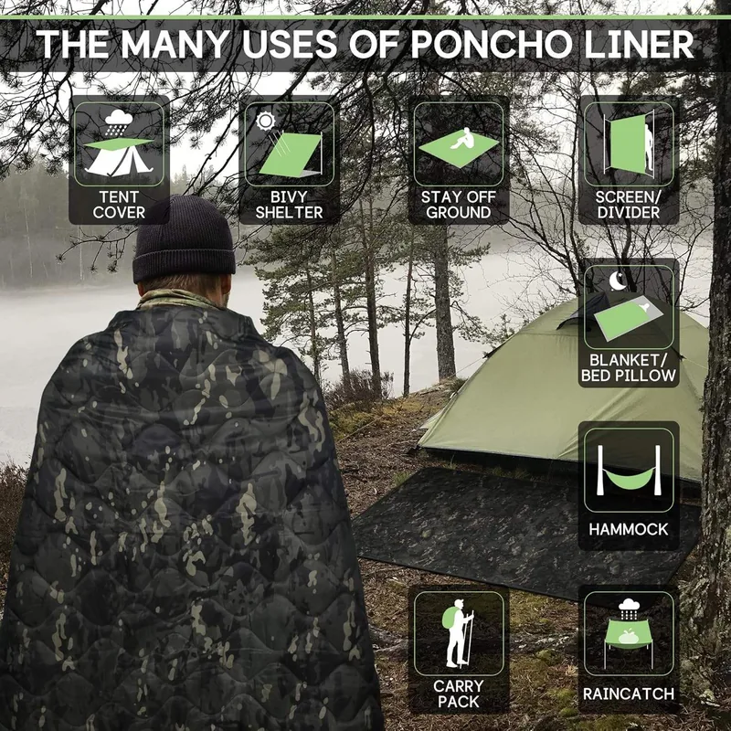 Extreme Warm Tactical Insulated Blanket — Camo view 5