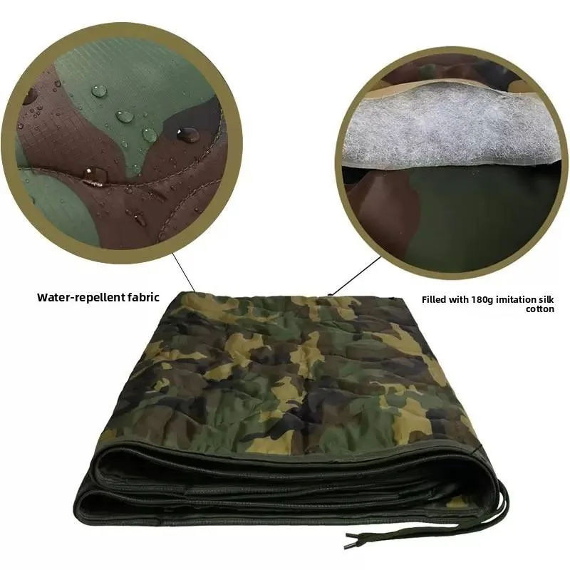 Camo Insulation Poncho Liner Blanket — Camo view 4