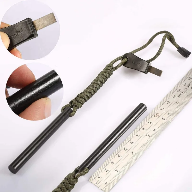 Magnesium Fire Starter Ferro Rod — Orange view 5