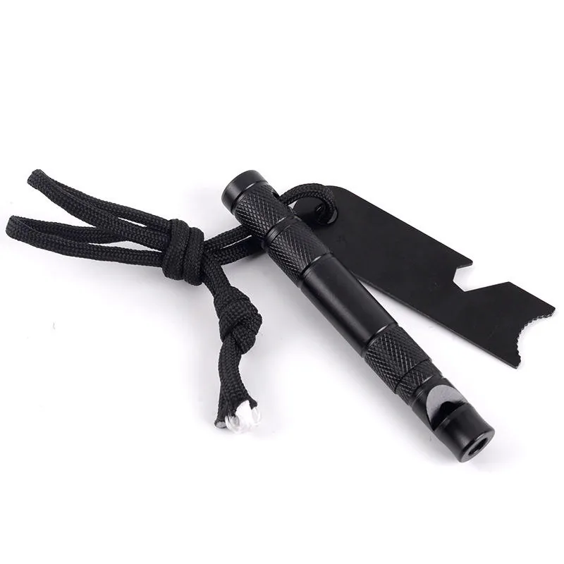 Multifunctional Ferro Rod Survival — Black — Survival & Outdoor Tools