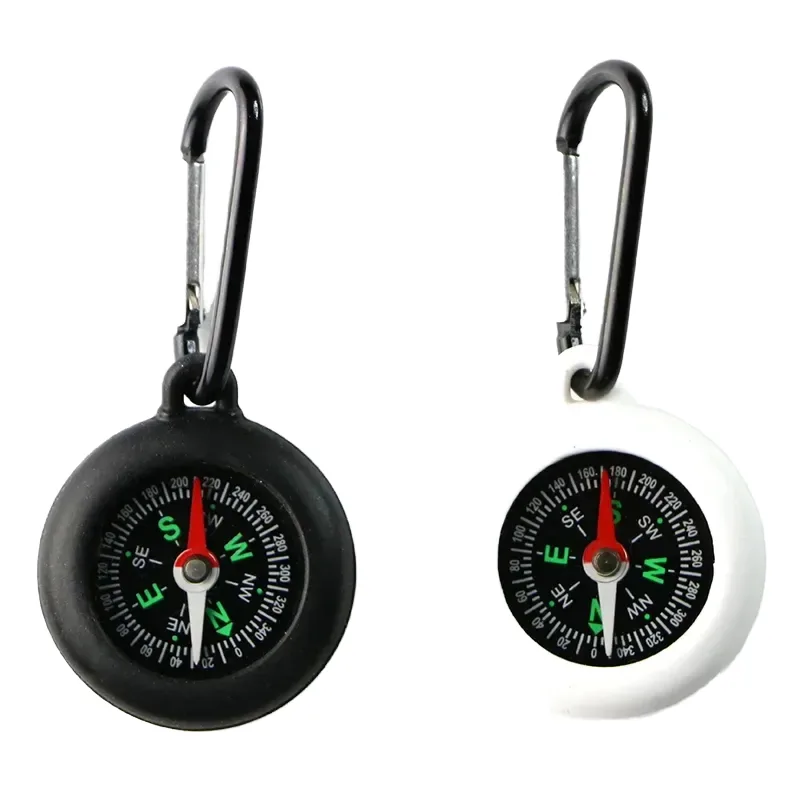 Aluminum Case Tactical Compass — Black — Survival & Outdoor Tools