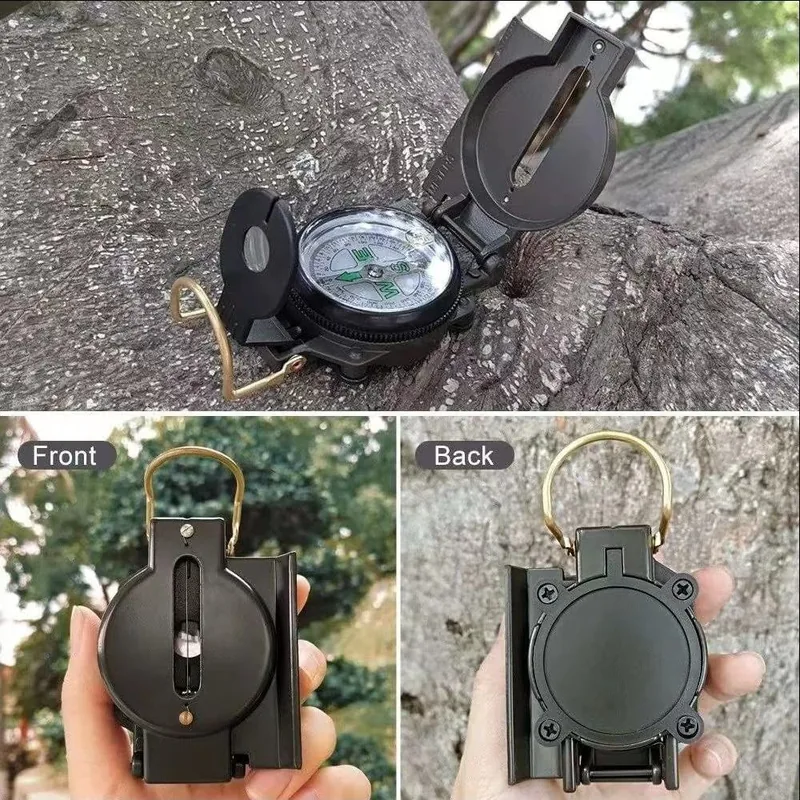 Waterproof Lensatic Sighting Compass — Green view 3
