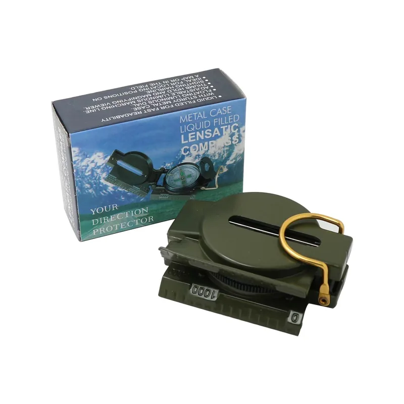 Waterproof Lensatic Sighting Compass — Green view 4