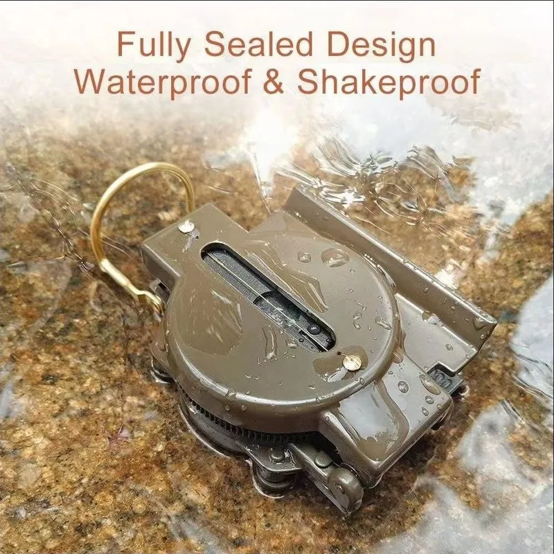 Waterproof Lensatic Sighting Compass — Green view 5