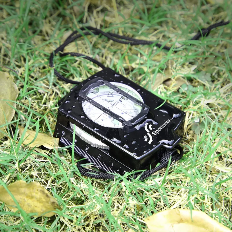 Pocket-Sized Tactical Survival Compass — Black view 5