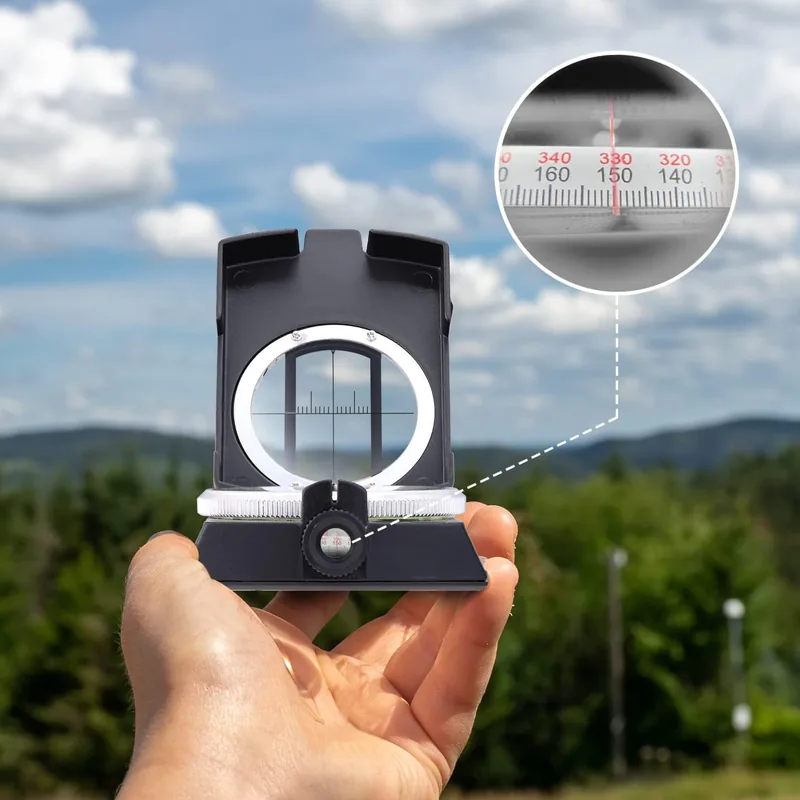Pocket-Sized Tactical Survival Compass — Black view 6