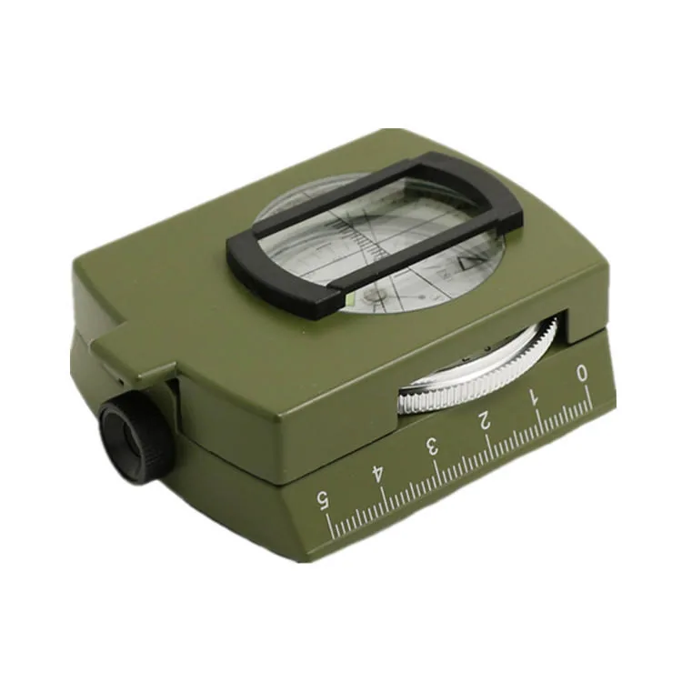 Aluminum Lensatic Survival Compass — Silver view 2