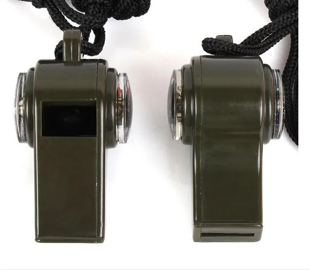 3-in-1 Tactical Survival Whistle — Black view 6