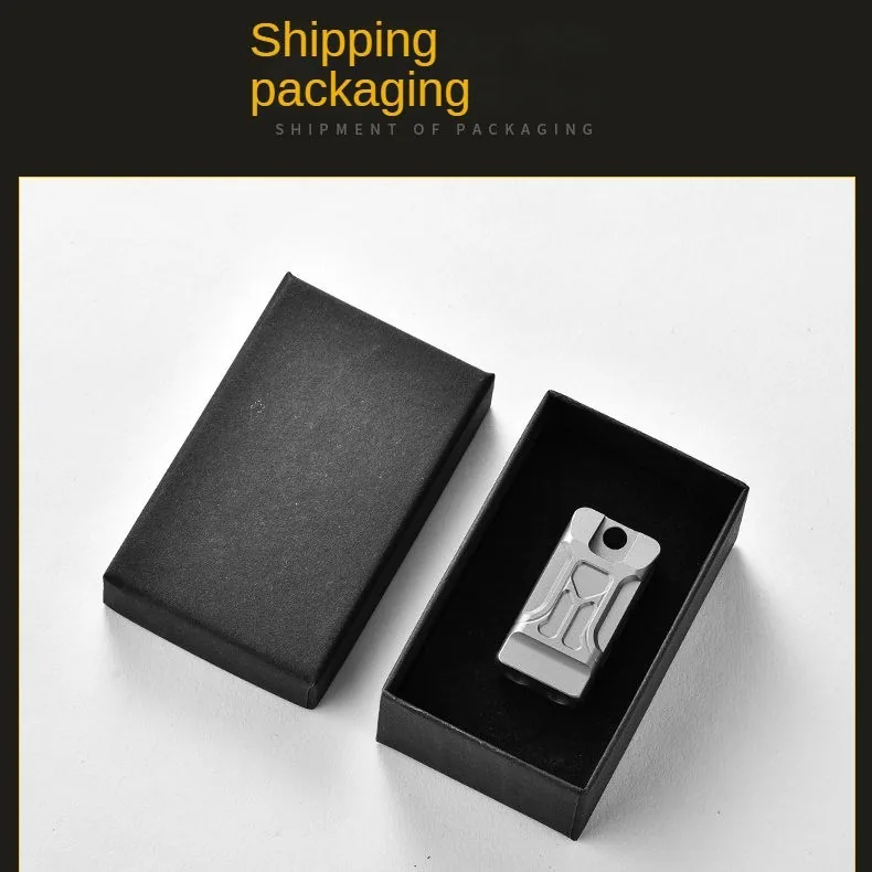 Titanium Alloy Emergency Survival Whistle — Black view 6