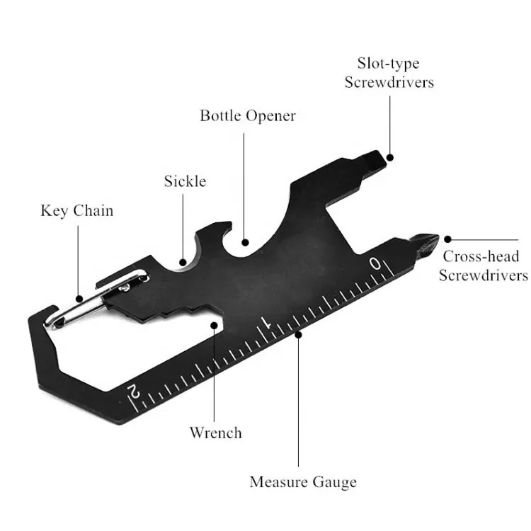 Outdoor Multifunction Tool Card — Silver view 2