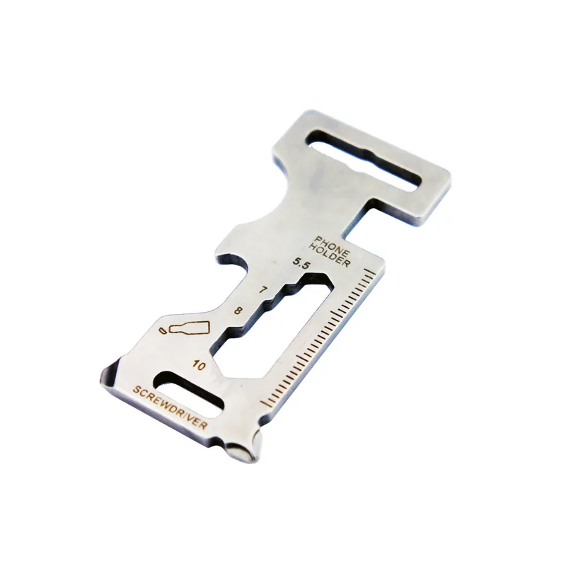 Hexagon Wrench Screwdriver Keychain Tool — Silver — Survival & Outdoor Tools