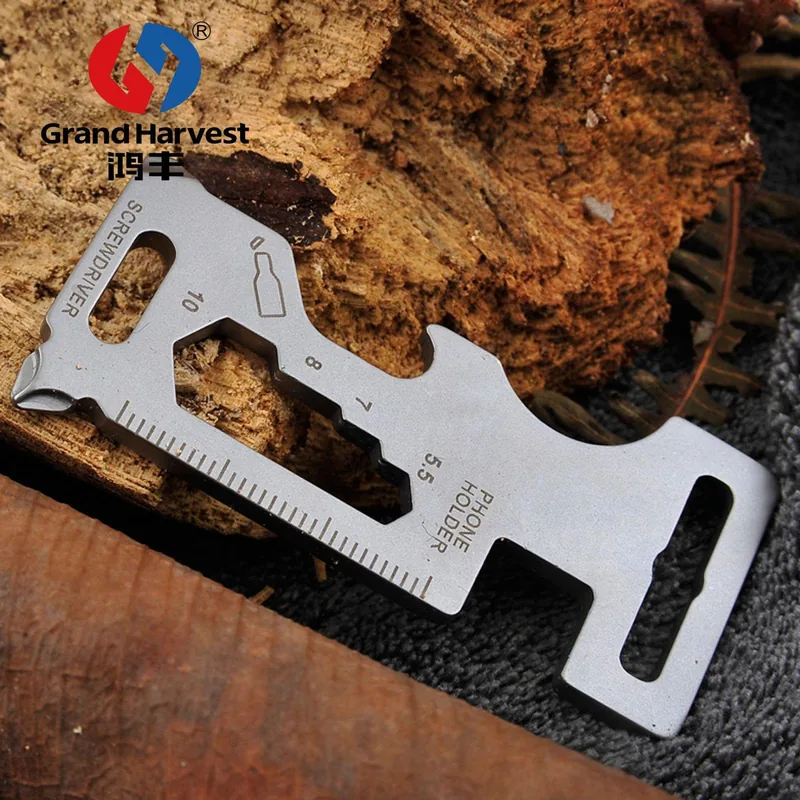 Hexagon Wrench Screwdriver Keychain Tool — Silver view 2