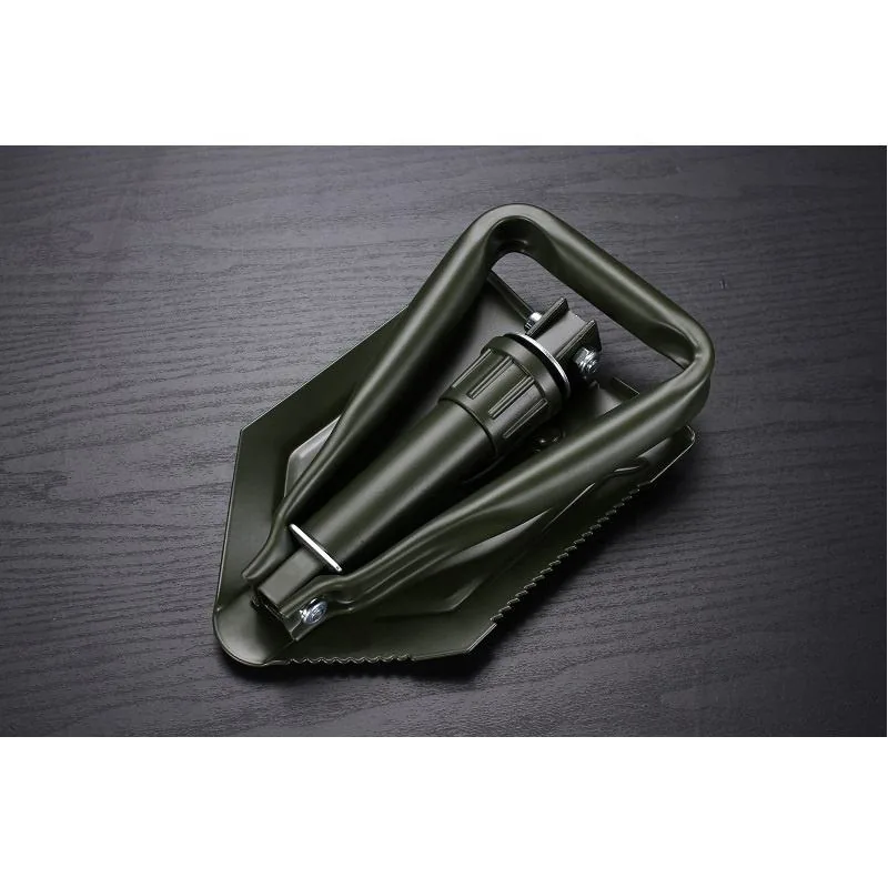 305 Folding Survival Shovel with Pickaxe — Silver view 5