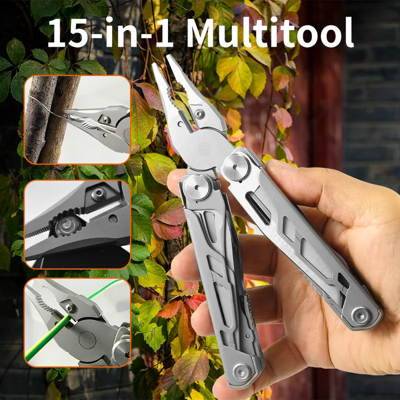 15-in-1 Lightweight EDC Multi-Tool — Black view 3