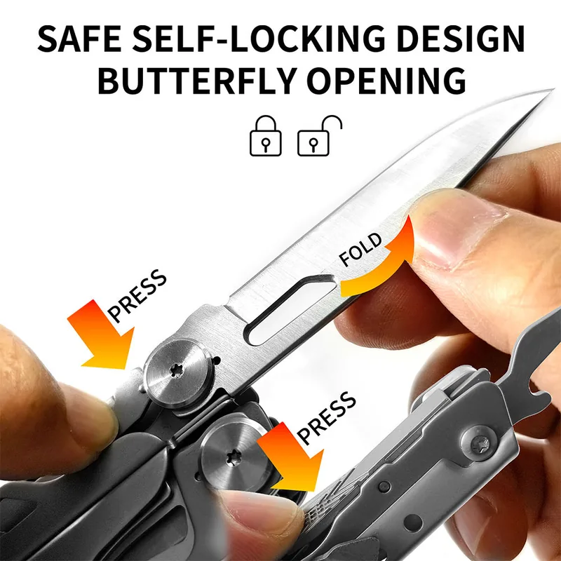15-in-1 Lightweight EDC Multi-Tool — Black view 5